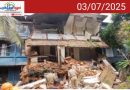 കോട്ടയം മെഡിക്കൽ കോളേജിലെ കെട്ടിടം പൊളിഞ്ഞു വീണു; 2 പേർക്ക് പരിക്ക്