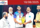 എടവകയിലെ റെസ്ലിംഗ് ജേതാവിനെ അനുമോദിച്ചു